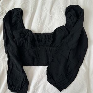 Long sleeve black top